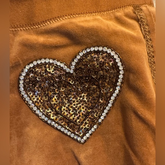 Twisted Heart Velour Track Pants - Picture 2 of 5